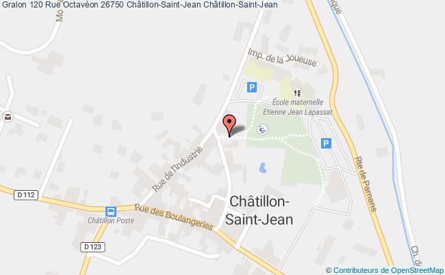 plan 120 Rue Octavéon 26750 Châtillon-Saint-Jean 