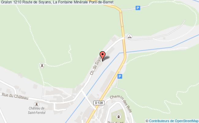 plan 1210 Route de Soyans, La Fontaine Minérale 