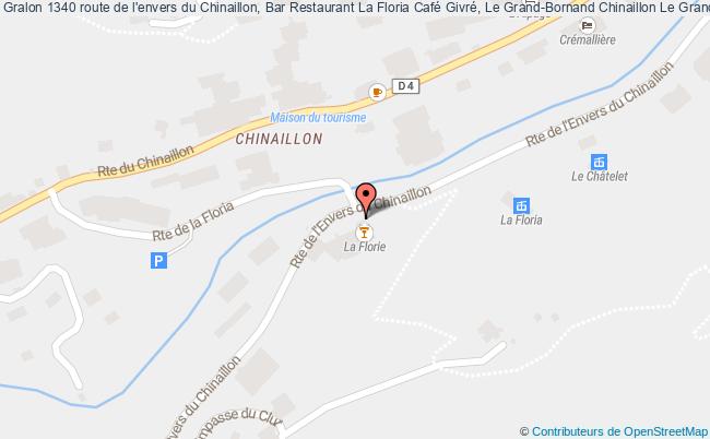 plan 1340 route de l'envers du Chinaillon, Bar Restaurant La Floria Café Givré, Le Grand-Bornand Chinaillon 