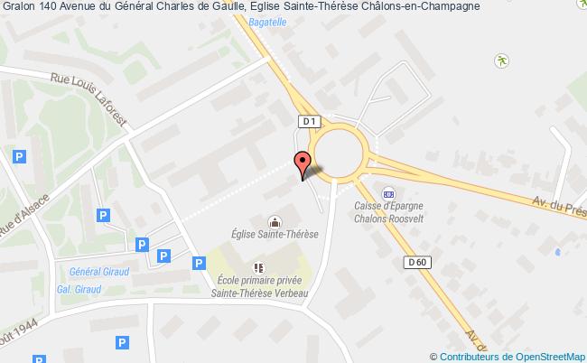plan 140 Avenue du Général Charles de Gaulle, Eglise Sainte-Thérèse 