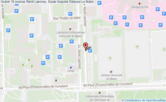 plan 15 avenue René Laennec, Stade Auguste Delaune 