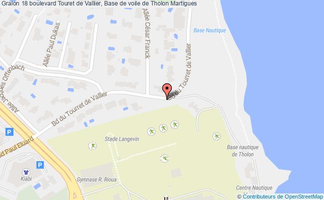 plan 18 boulevard Touret de Vallier, Base de voile de Tholon 