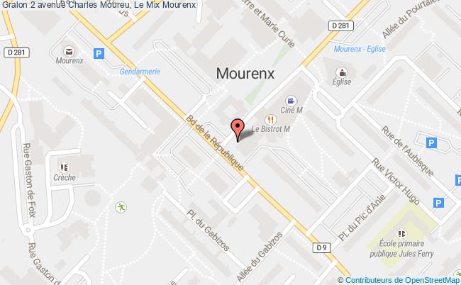 plan 2 avenue Charles Moureu, Le Mix 
