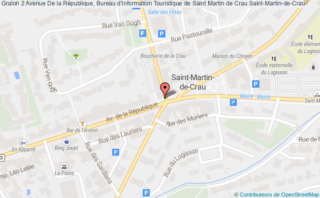 plan 2 Avenue De la République, Bureau d'Information Touristique de Saint Martin de Crau 