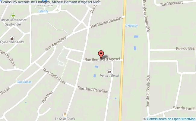 plan 26 avenue de Limoges, Musée Bernard d'Agesci Niort