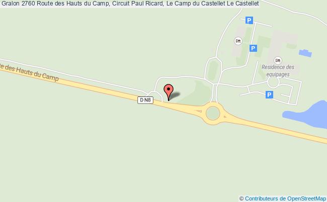 plan 2760 Route des Hauts du Camp, Circuit Paul Ricard, Le Camp du Castellet 