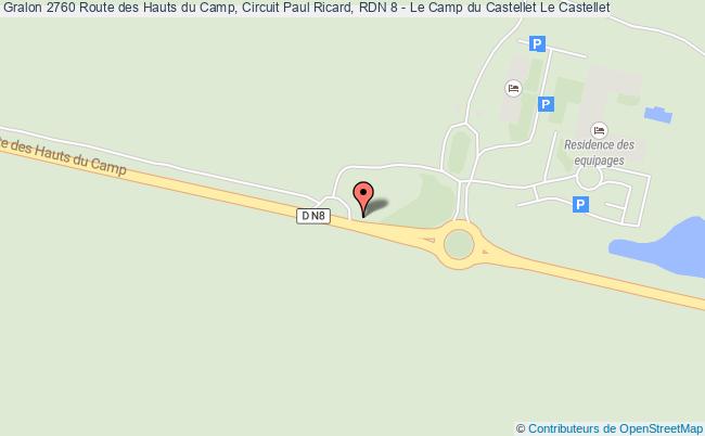 plan 2760 Route des Hauts du Camp, Circuit Paul Ricard, RDN 8 - Le Camp du Castellet 