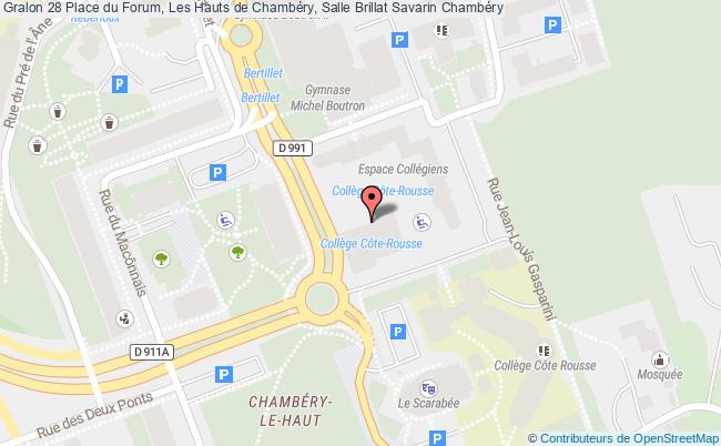 plan 28 Place du Forum, Les Hauts de Chambéry, Salle Brillat Savarin 
