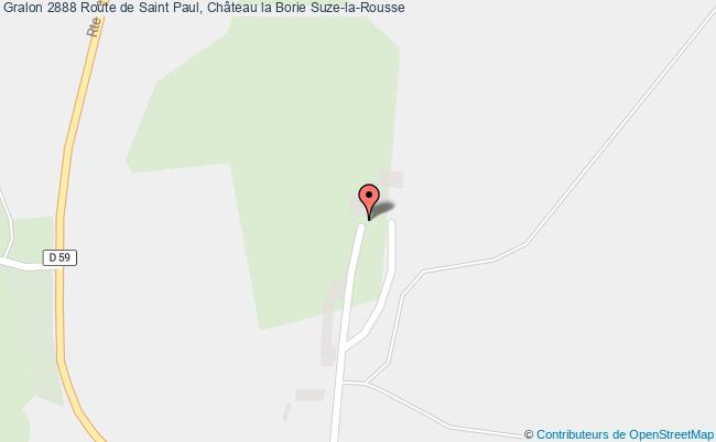 plan 2888 Route de Saint Paul, Château la Borie 