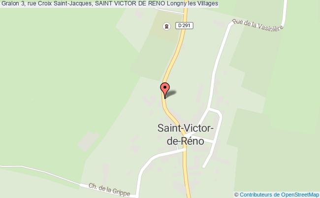 plan 3, rue Croix Saint-Jacques, SAINT VICTOR DE RENO 