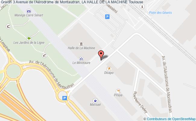 plan 3 Avenue de l'Aérodrome de Montaudran, LA HALLE DE LA MACHINE 