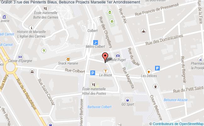 plan 3 rue des Pénitents Bleus, Belsunce Projects 