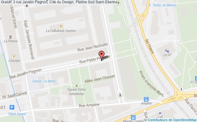 plan 3 rue Javelin Pagnon, Cité du Design, Platine Sud 