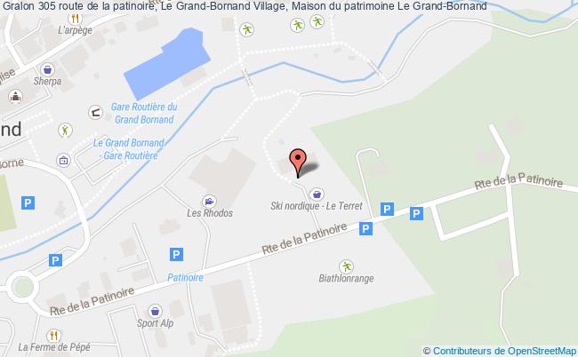 plan 305 route de la patinoire, Le Grand-Bornand Village, Maison du patrimoine 