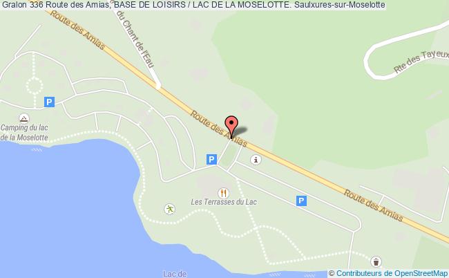 plan 336 Route des Amias, BASE DE LOISIRS / LAC DE LA MOSELOTTE. 