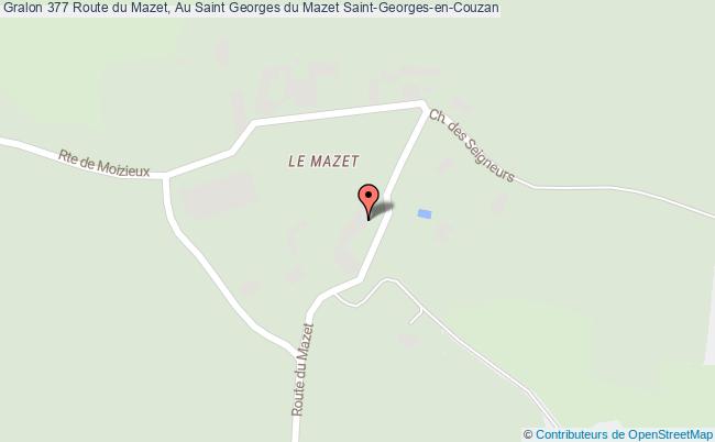 plan 377 Route du Mazet, Au Saint Georges du Mazet 
