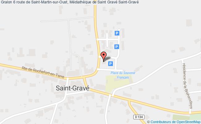 plan 6 route de Saint-Martin-sur-Oust, Médiathèque de Saint Gravé 
