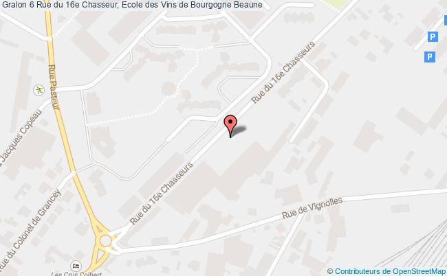 plan 6 Rue du 16e Chasseur, Ecole des Vins de Bourgogne 
