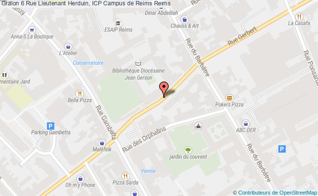 plan 6 Rue Lieutenant Herduin, ICP Campus de Reims 