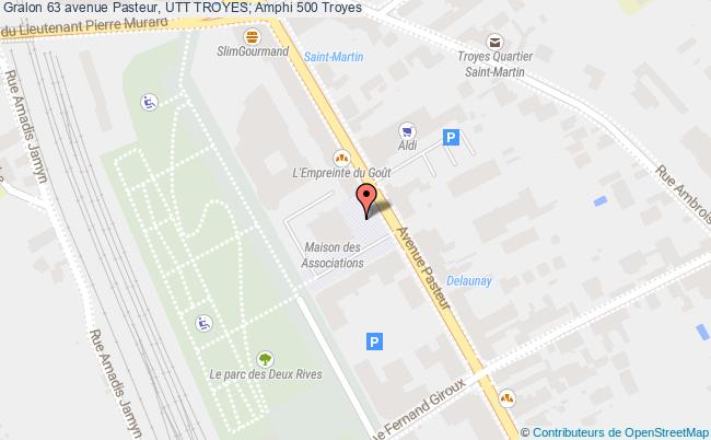 plan 63 avenue Pasteur, UTT TROYES, Amphi 500 