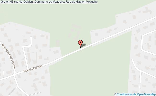 plan 63 rue du Gabion, Commune de Veauche, Rue du Gabion 