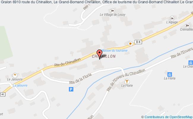 plan 6910 route du Chinaillon, Le Grand-Bornand Chinaillon, Office de tourisme du Grand-Bornand Chinaillon 