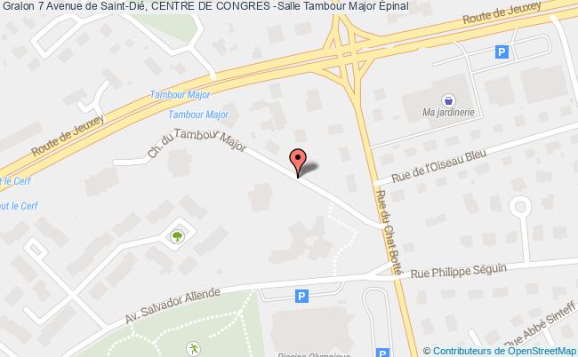 plan 7 Avenue de Saint-Dié, CENTRE DE CONGRES -Salle Tambour Major 