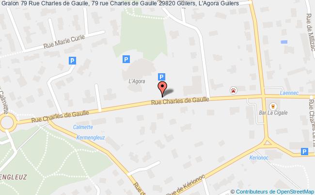 plan 79 Rue Charles de Gaulle, 79 rue Charles de Gaulle 29820 Guilers, L'Agora 