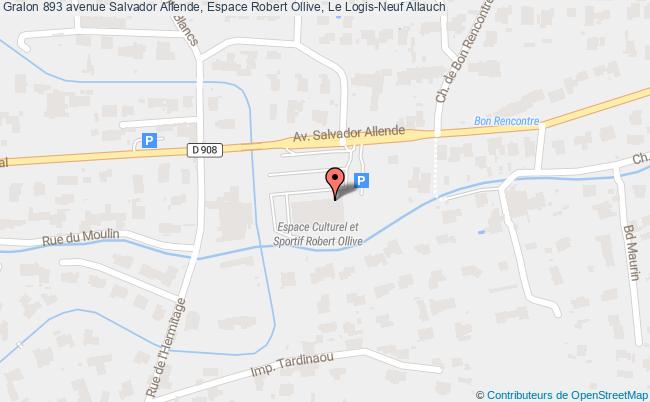 plan 893 avenue Salvador Allende, Espace Robert Ollive, Le Logis-Neuf 