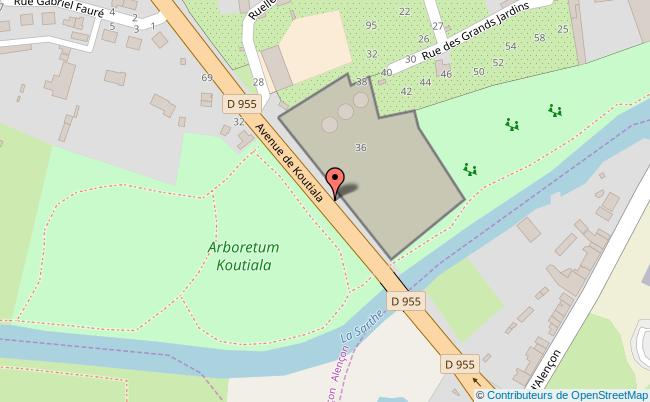 plan Arboretum d'Alençon 