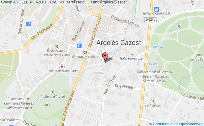 plan ARGELES-GAZOST, CASINO, Terrasse du Casino 