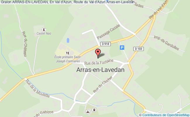 plan ARRAS-EN-LAVEDAN, En Val d'Azun, Route du Val d'Azun 