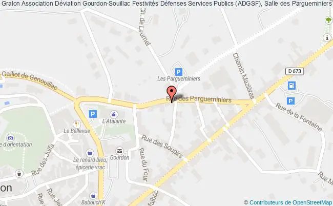 plan Association Déviation Gourdon-Souillac Festivités Défenses Services Publics (ADGSF), Salle des Pargueminiers 