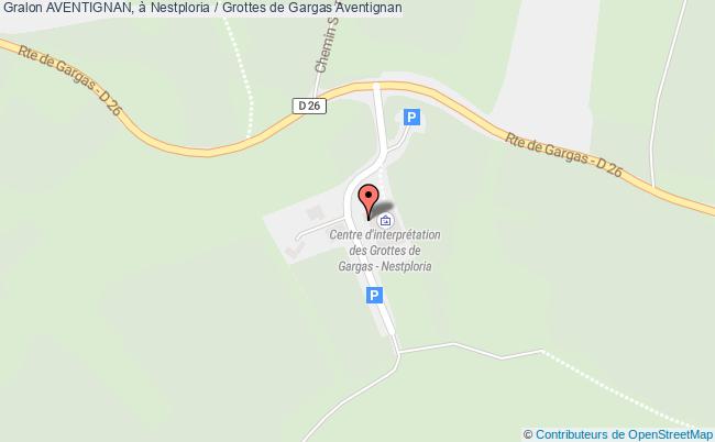 plan AVENTIGNAN, à Nestploria / Grottes de Gargas 