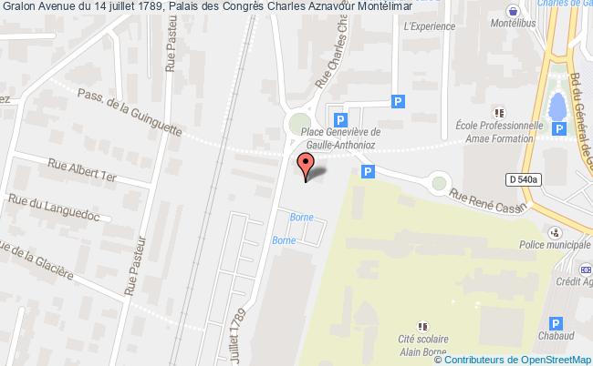 plan Avenue du 14 juillet 1789, Palais des Congrès Charles Aznavour 