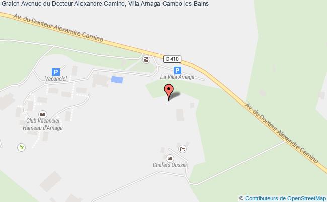 plan Avenue du Docteur Alexandre Camino, Villa Arnaga 