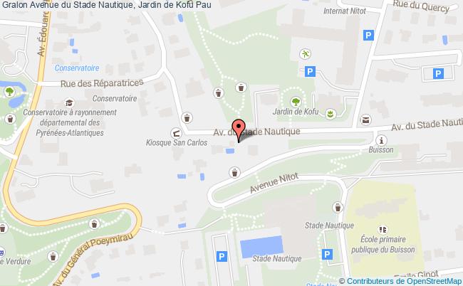 plan Avenue du Stade Nautique, Jardin de Kofu 