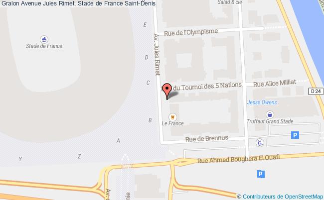 plan Avenue Jules Rimet, Stade de France 