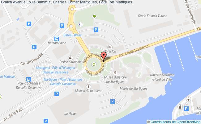 plan Avenue Louis Sammut, Charlies Corner Martigues, Hôtel Ibis 