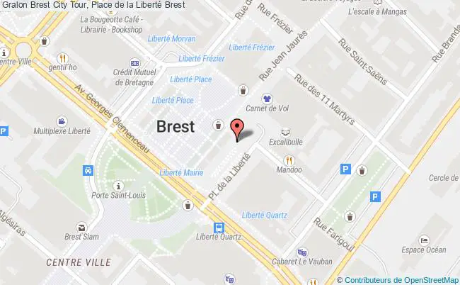 plan Brest City Tour, Place de la Liberté 