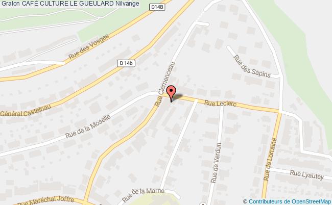 plan CAFÉ CULTURE LE GUEULARD Nilvange