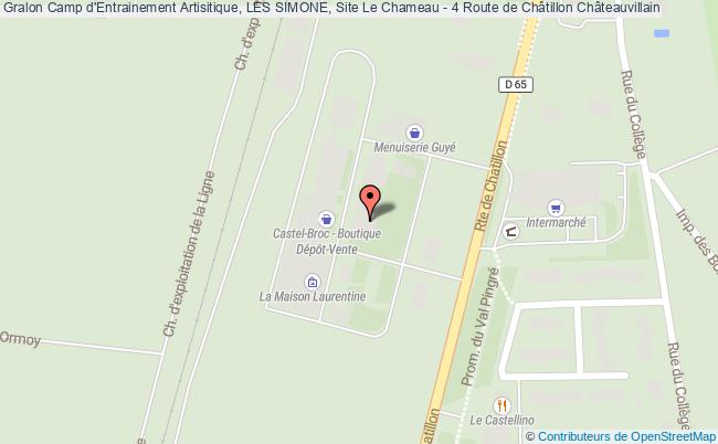plan Camp d'Entrainement Artisitique, LES SIMONE, Site Le Chameau - 4 Route de Châtillon 