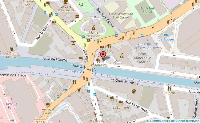 plan Canal de l'Ourcq 