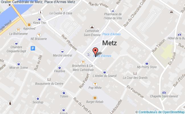 plan Cathédrale de Metz, Place d'Armes 
