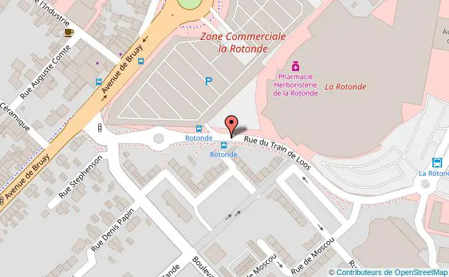 plan Centre commercial La Rotonde - Auchan 