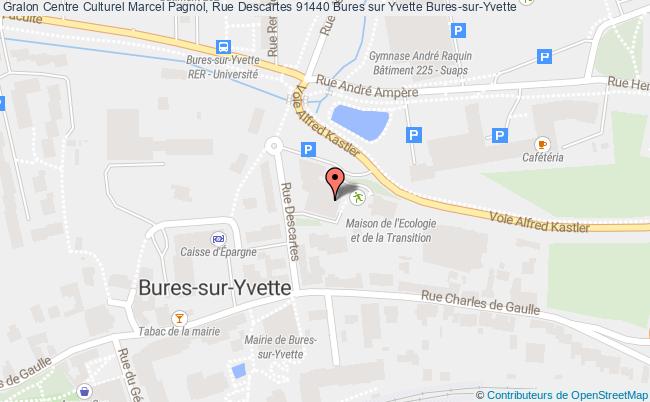 plan Centre Culturel Marcel Pagnol, Rue Descartes 91440 Bures sur Yvette 