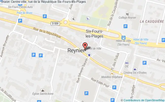 plan Centre-ville, rue de la République 