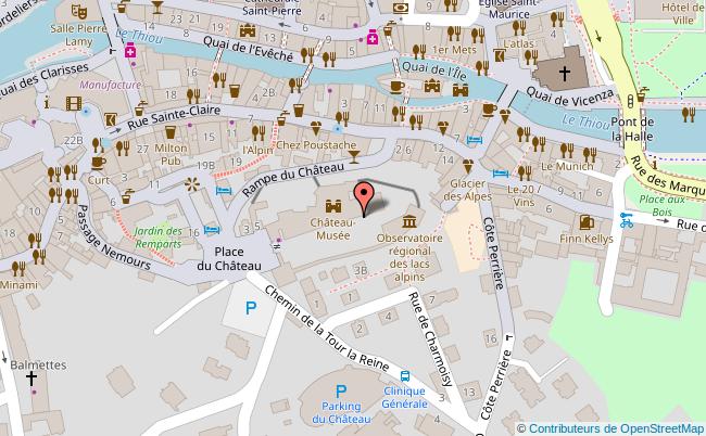 annecy plan du centre ville • Voyages - Cartes