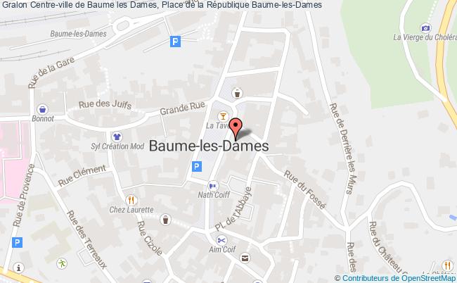 plan Centre-ville de Baume les Dames, Place de la République 