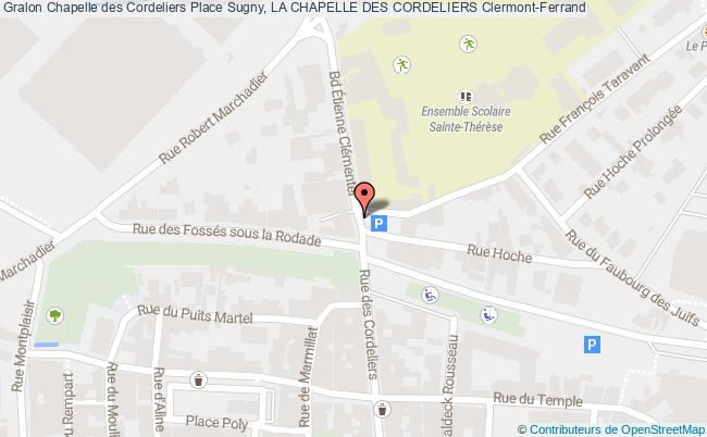 plan Chapelle des Cordeliers Place Sugny, LA CHAPELLE DES CORDELIERS 